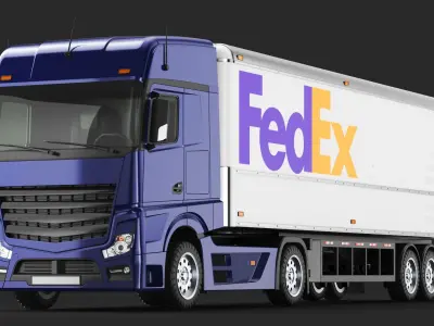  Detailed Large Fedex Truck 