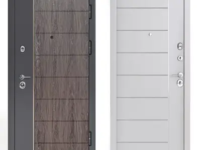 Modern front door 2 3D model