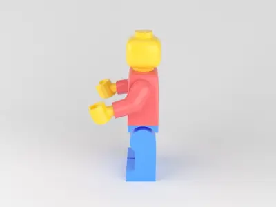 Lego Person Low-poly 3D model