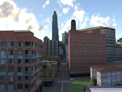 City 110 Low-poly 3D model