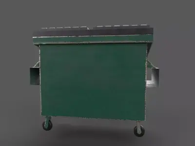 Dumpster Low-poly 3D model purchase