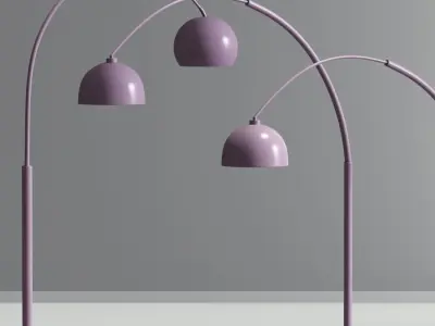 Modern Pacific Coast Arc Floor Lamp 3D model