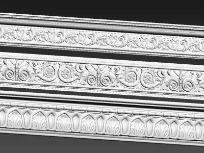plaster moulding 3D model
