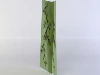 Green block Low-poly 3D model