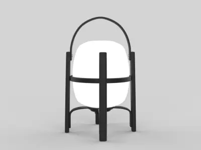 wood light Low-poly 3D model