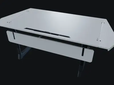 Sci-Fi Desk 01 Low-poly 3D model