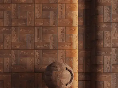 Wood Deck Tiles - PBR - 4K - Seamless Texture