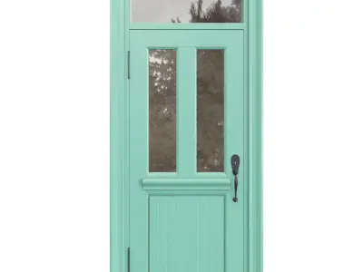 Entrance classic door 76 3D model