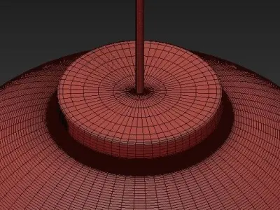 Contemporary outdoor pendant lighting 3D model purchase