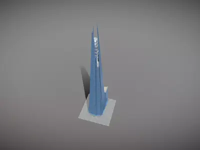 The Shard Low-poly 3D model