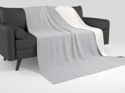 Fabric Blanket 3D Model PBR for Architectural Visualization 3D model