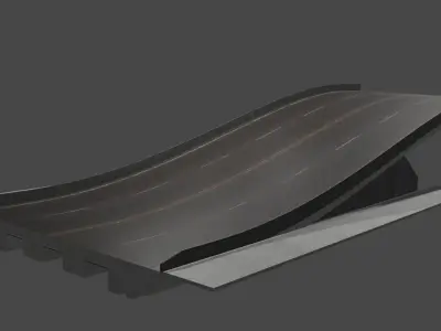 Modular Roads and Streets Collection 3D model