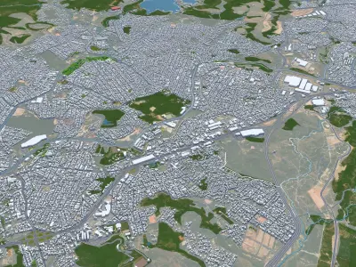 Betim Brazil Low-poly 3D model