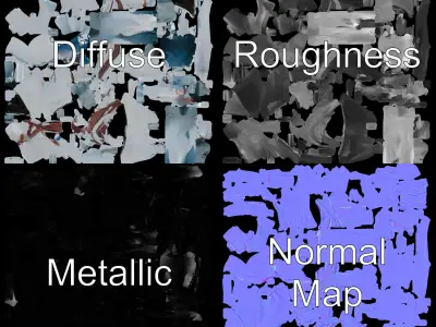 Ethereal Wraith Character Model  Fully Rigged and Animated Low-poly 3D model