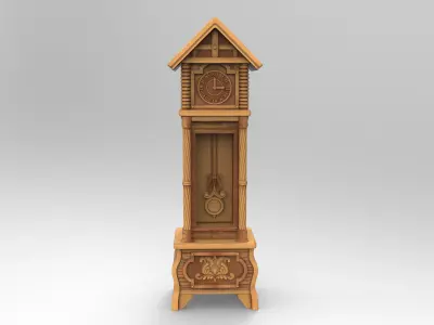 Grandfather Clock 3D print model