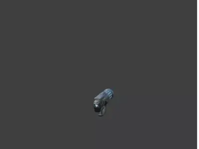 Low Poly Game Weapon Low-poly 3D model
