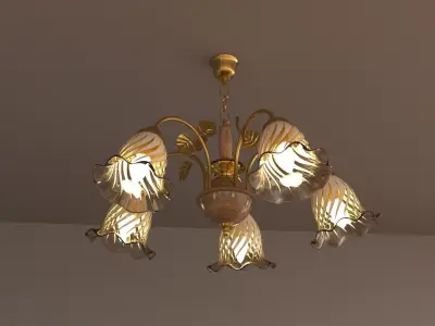 Light set wall lamp with two lights 3D model