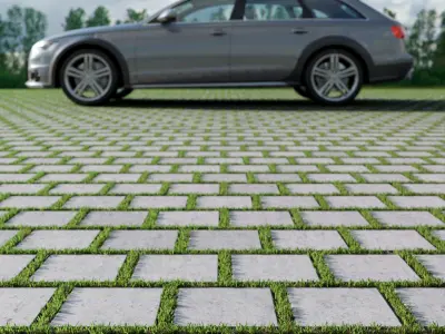 Eco parking tile 3 3D model