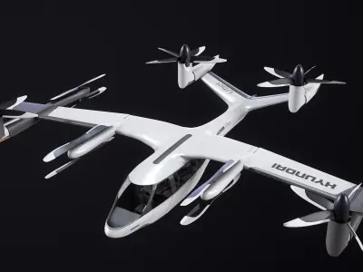  Flying Taxi Hyundai Uber PBR 