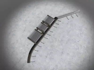 EDDH Terminal Low-poly 3D model