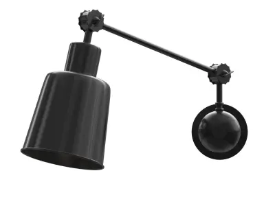 Broadway Wall Light Low-poly 3D model