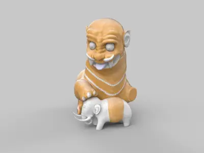 kedarnath upper statue 3D model