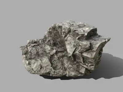 Rock Set Low-poly 3D model 15
