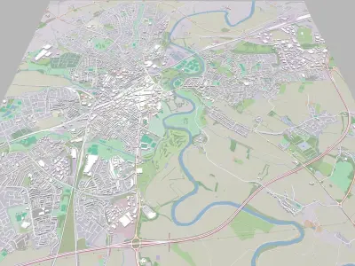 Cityscape Carlisle England 3D model