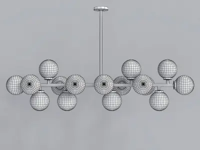  Light Fitting 16LED 3D model