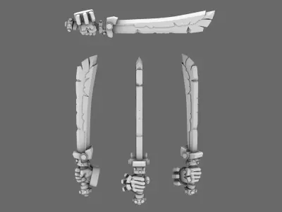 SO Yokai Lads Scrap Katana 3D print model