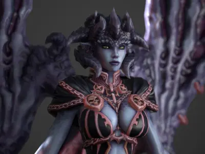 Darksider 3 Lilith  Low-poly 3D model