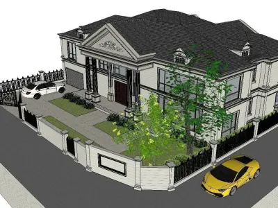 High-end-noble-villa area-077 3D model