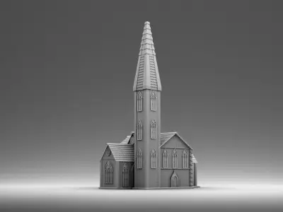 Catholic church 3D print model