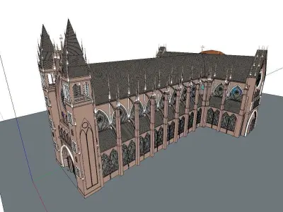 Architecture-Religion-God-Culture-Temple-0253 church 3D model