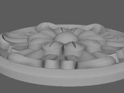 rosette flower 3D model 17