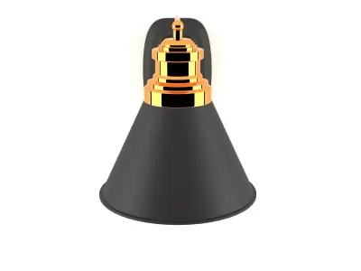 Wall Lamp 3D Model Ready For Render Low-poly 3D model
