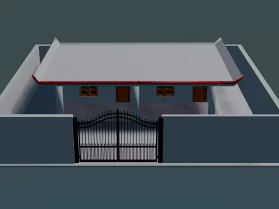 real home Low-poly 3D model