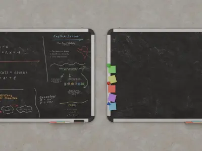  Complete Wall-Mounted Metal Writing Board Collection 