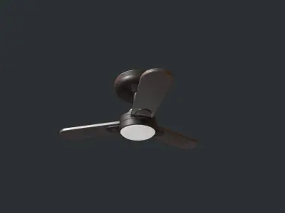 Ceiling Fan Low-poly 3D model