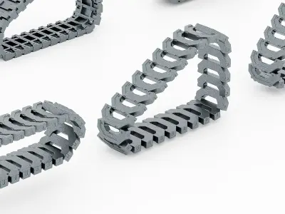 Tank tracks 3D model