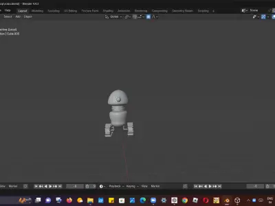STYLISHED AND DETAILED SCI FY SPACE R0BOT ANIMATED   GAME READY Low-poly 3D model