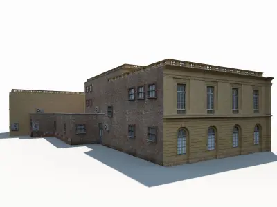 Public Building 167 Low Poly Low-poly 3D model