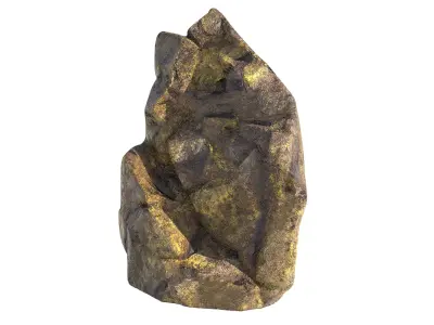 jungle moss rock  Low-poly 3D model