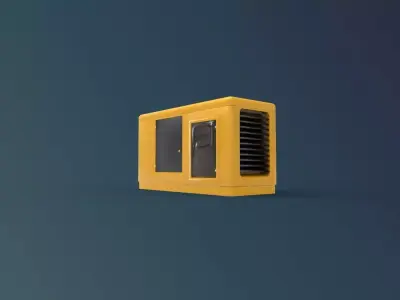 Industrial Generator Free low-poly 3D model
