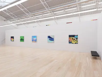 Art Museum Gallery Interior 7 Low-poly 3D model