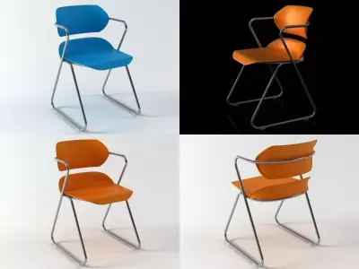 Catie four different chairs 3D model
