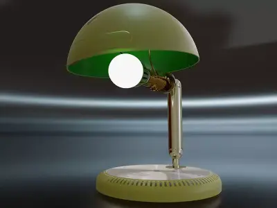 iLamp desk lamp with light bulb in it 3D model