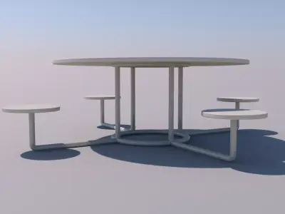 Park Seats 3D model