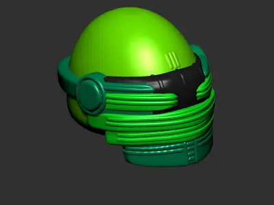 helmet high poly sculpt 3d printable 3D model