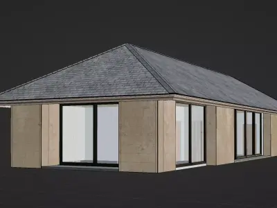 Tropical House Villa Building 3D model